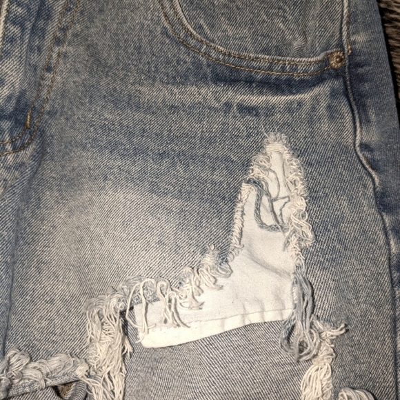 Jean Shorts/SZ 8/Cut Off Distressed look, Gently used. - Picture 3 of 6
